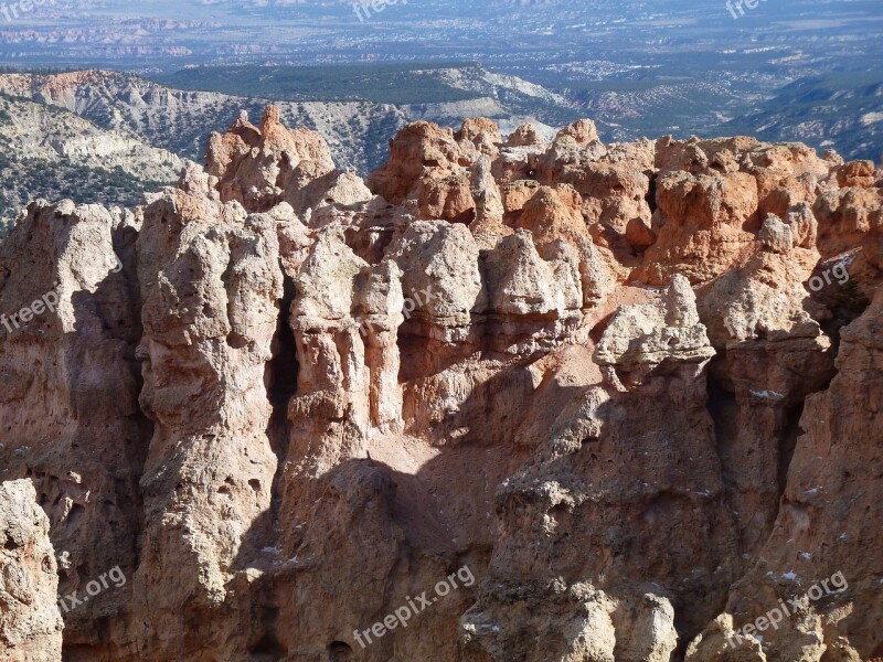 Bryce Canyon Utah Usa Stone Unique