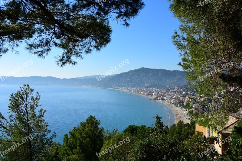 Alassio Sea Blue Liguria Free Photos