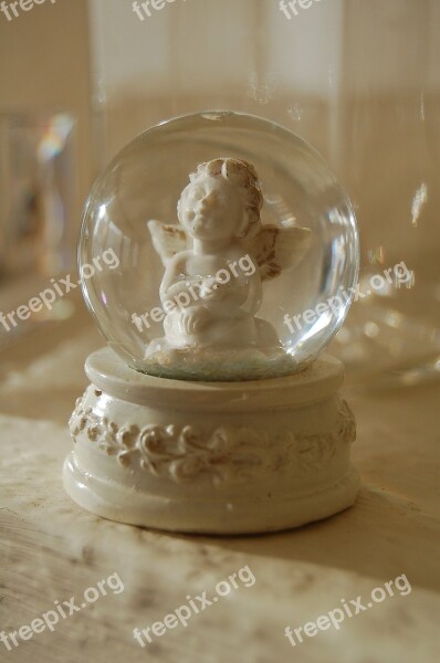 Angel Beige Sphere Snow Ball Free Photos