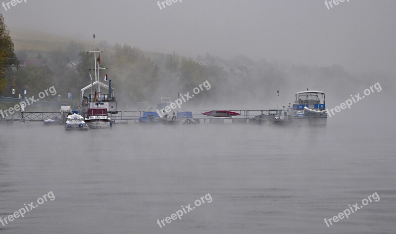 Rhine Fog Ship Current Germany