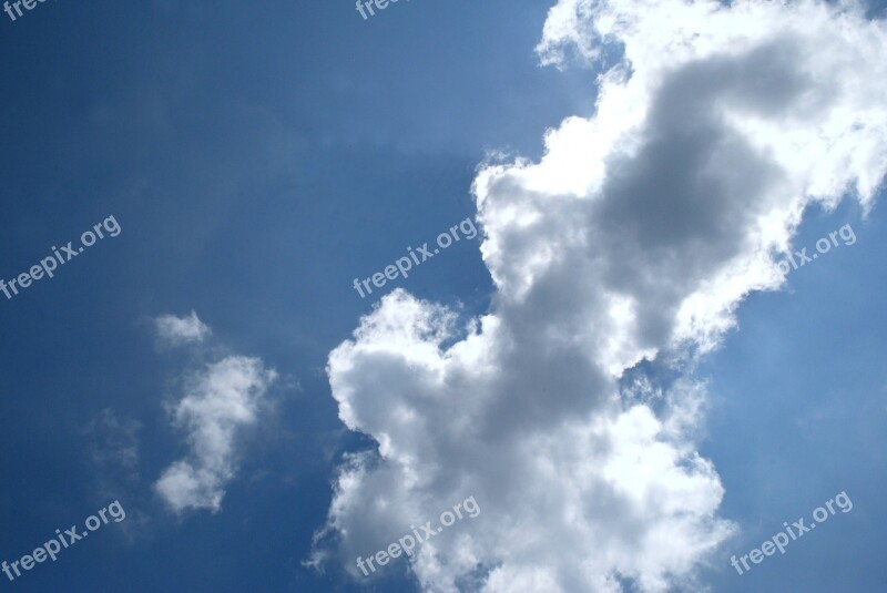 Sky Blue Sky Clouds Sunshine Light