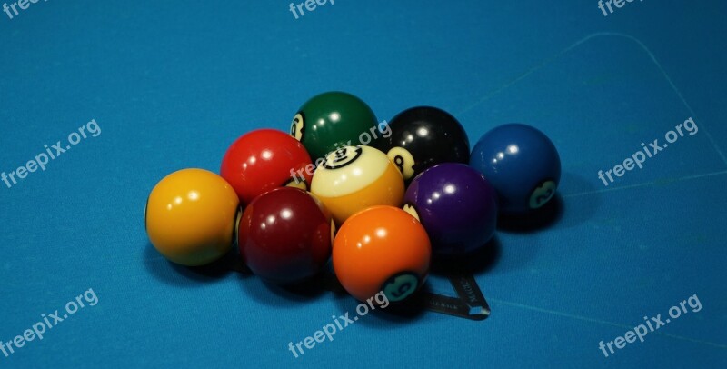 Billiards Installation Ball Balls Colorful