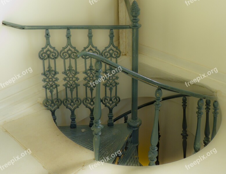 Stairway Old Interior Vintage Iron