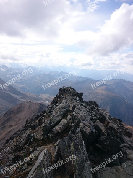 Wasenhorn Red Earth Italy Switzerland Alps