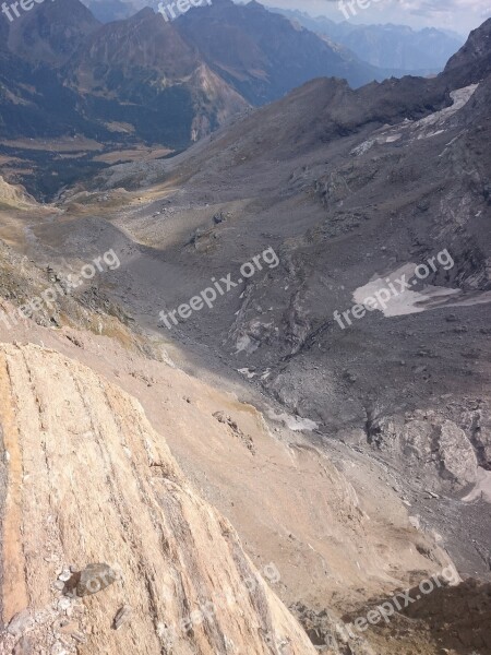 Wasenhorn Red Earth Italy Switzerland Alps