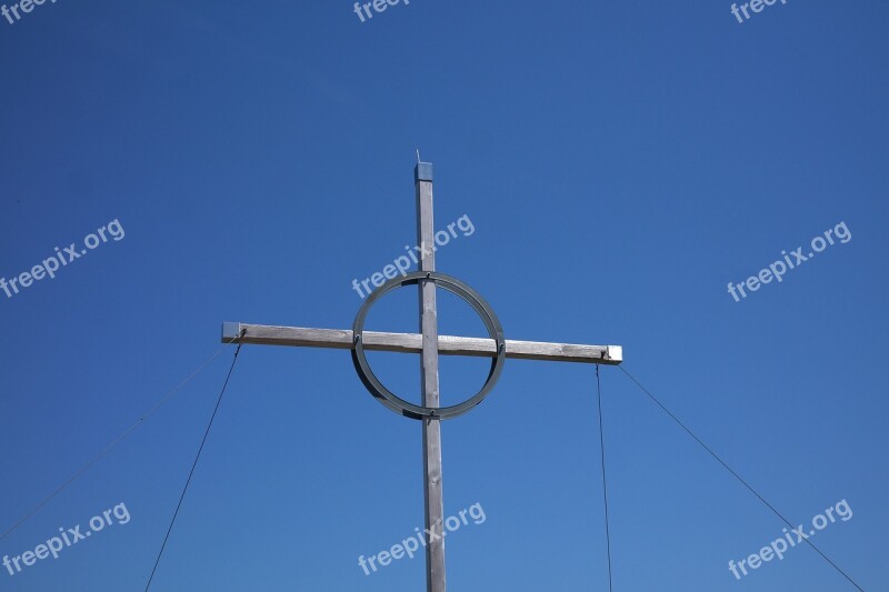 Summit Cross Bschiesser Mountain Allgäu Summit