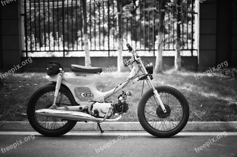 Still Life Motorcycle Artistic Conception Black And White Free Photos