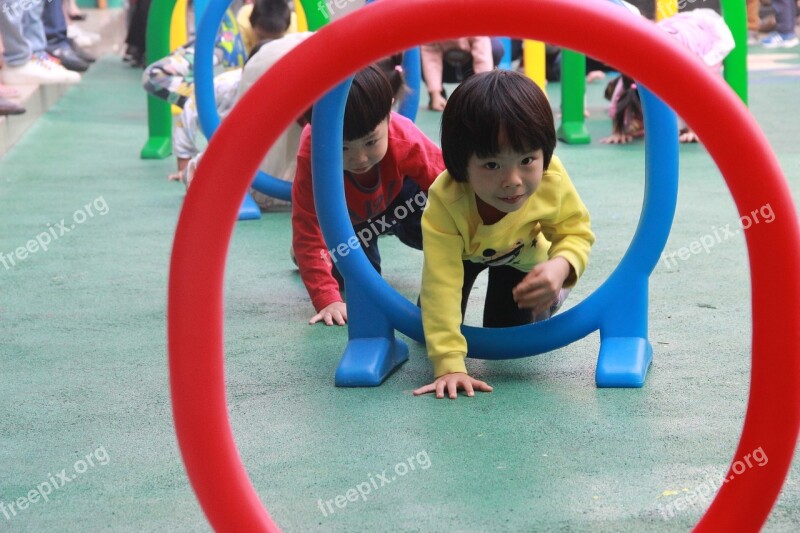 Educational Activities Climb The Little Girl Climb Arches Free Photos