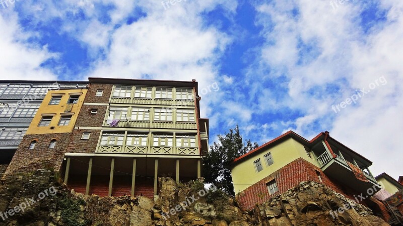 Architecture Old Town Abanotubani Tbilisi Georgia