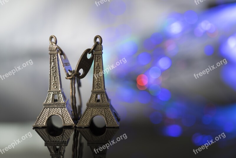 Couple Bokeh Blur Tower Eiffel