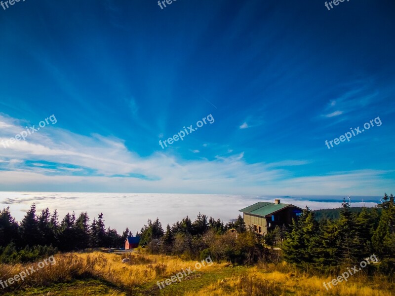 Inversion Klínovec Clouds Sun Nature