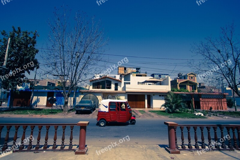 Motor Tricycle Electric Car Ica Peru Tuk Tuk