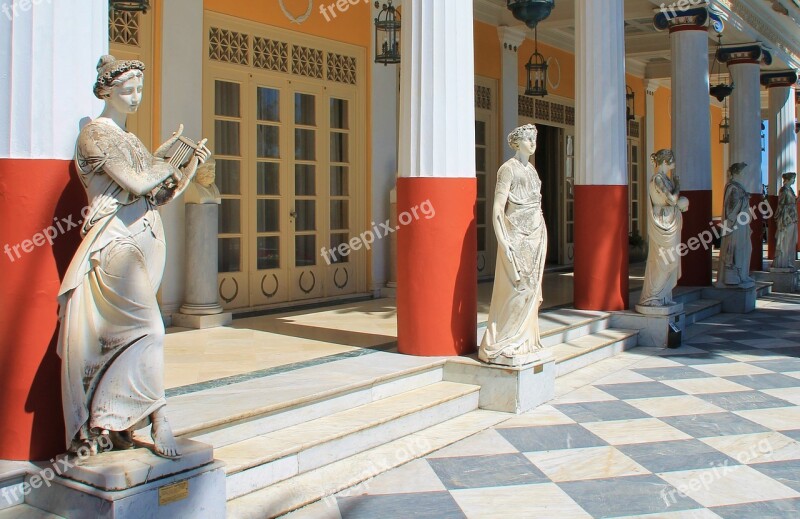 Corfu Palace Achillion Greece Free Photos