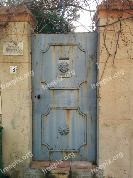 Door Rust Old Paint Aged