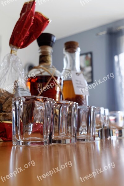 Rum Gingerbread Biscuit Glasses Shooting