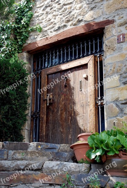 People Door Old Spain Facade