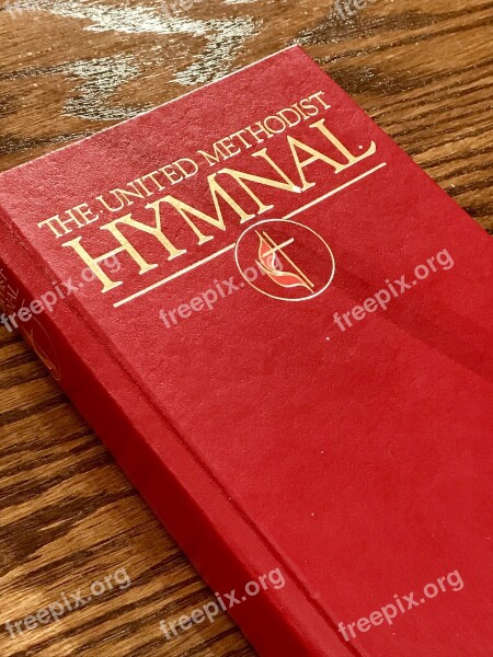 Book Red Cover Hymnal Church