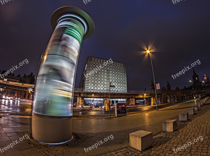 Berlin Night Travel Architecture City