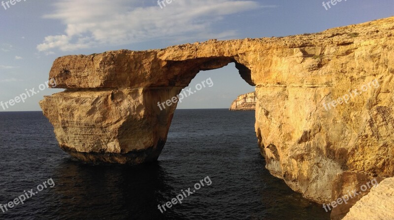 Malta Landscape Sea Stone Rock