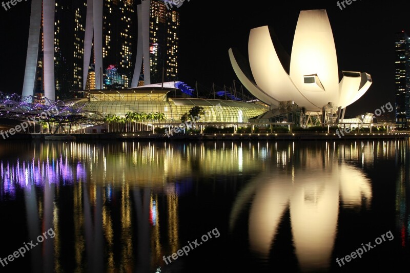 Singapore Night Marina Bay Casino