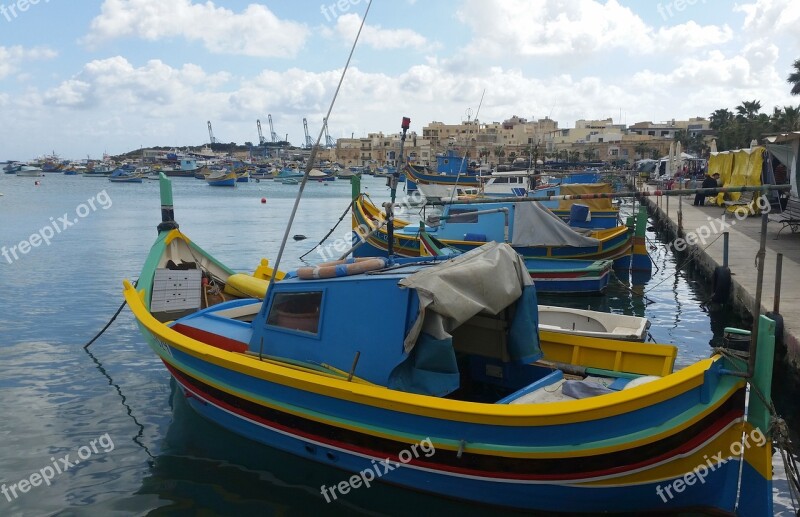 Malta Sea Mediterranean Island Blue