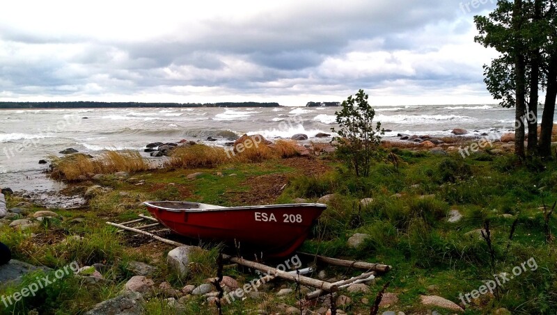 Estonia Baltic Sea Shore Boat