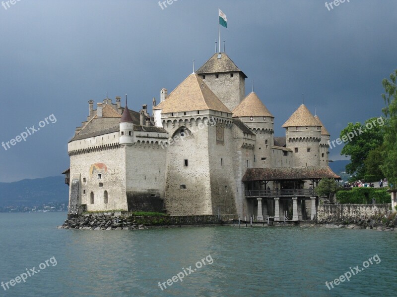 Chillon Castle Montreaux Switzerland Chillon Castle