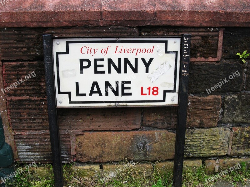 Beatles Penny Lane Liverpool The Beatles Penny