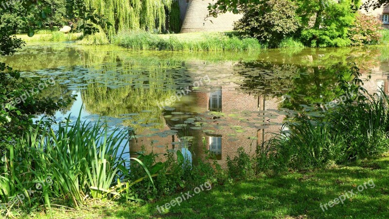 Moated Castle Moat Nature Free Photos