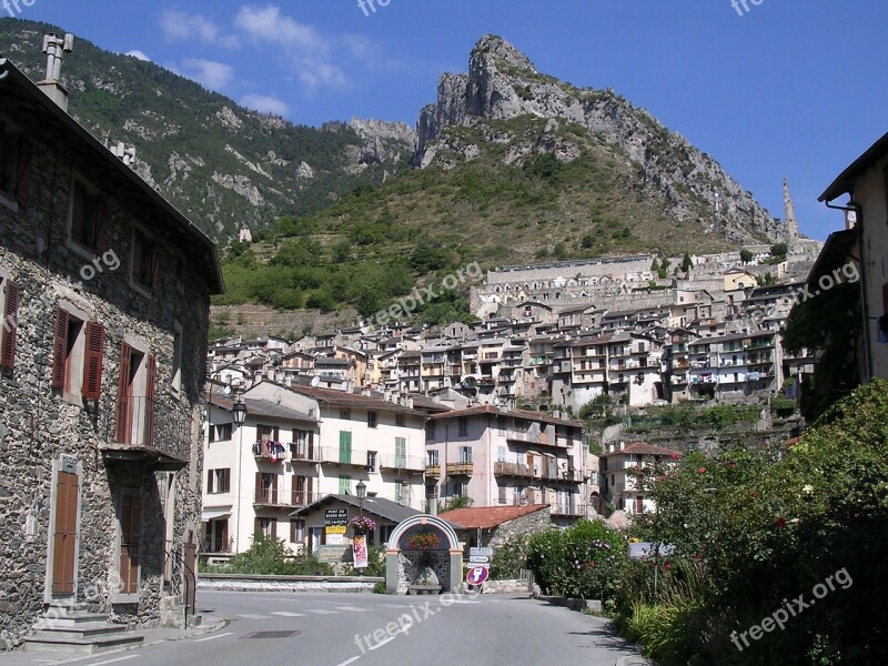 Tends Beautiful Village Perched France Alpes-maritimes