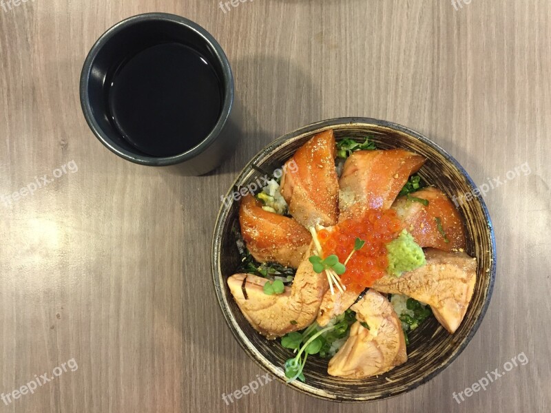 Food Salmon Bowl Healthy Gourmet