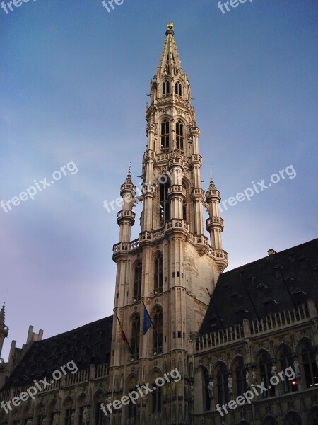 Tower Brussels Belgium Grand Place Architecture