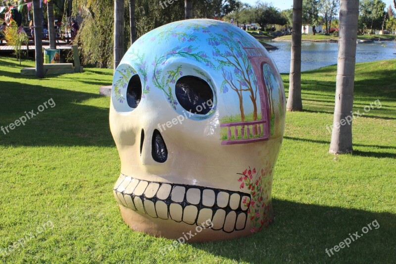 Day Of The Dead Skull Art Free Photos