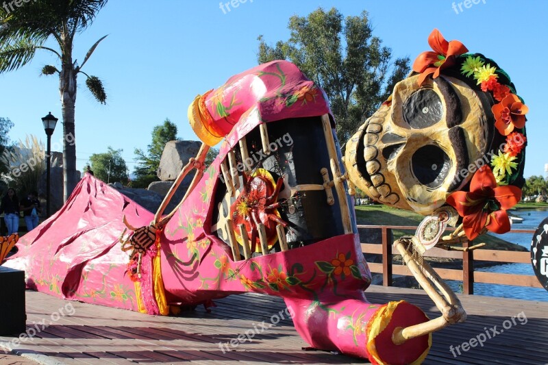 Day Of The Dead Statue Aguascalientes Free Photos