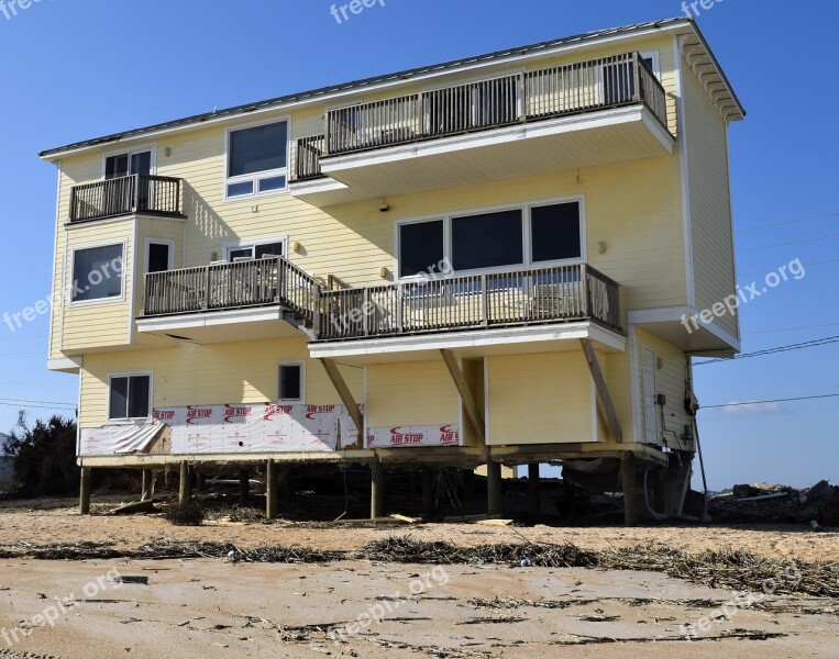 Beach Erosion Hurricane Matthew Damage Landscape Outdoors