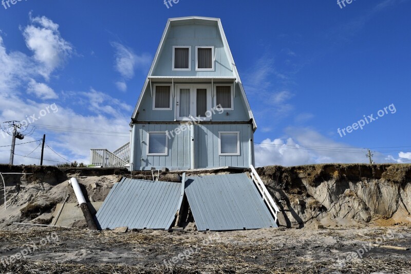 Beach Erosion Hurricane Matthew Damage Landscape Outdoors