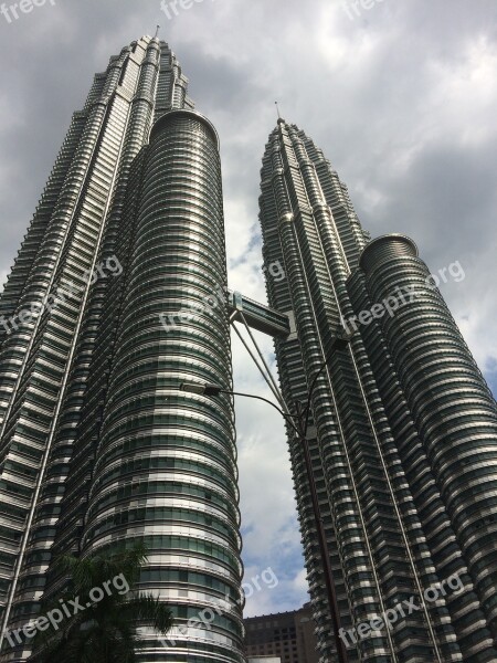 Petronas Towers Kuala Lumpur Skyscraper Malaysia Free Photos