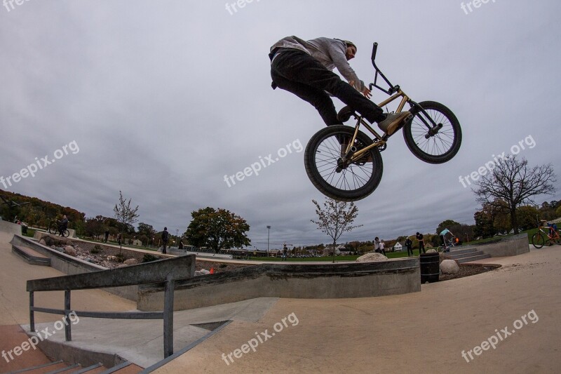 Bikes Sky Bmx Outside Person