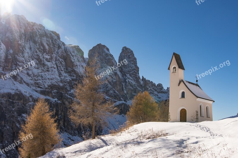 South Tyrol Dolomites Val Gardena Yoke Sella Group Mountains