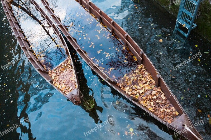 Boat Zille Transport Ship Danube Autumn