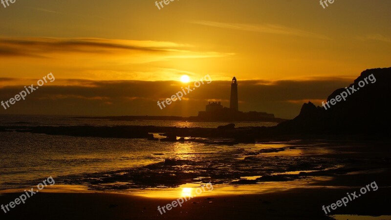 Lighthouse St Marys Lighthouse Whitley Bay Free Photos