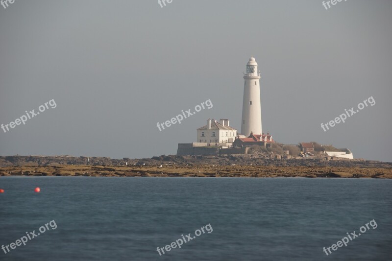 Lighthouse St Marys Lighthouse Whitley Bay Free Photos