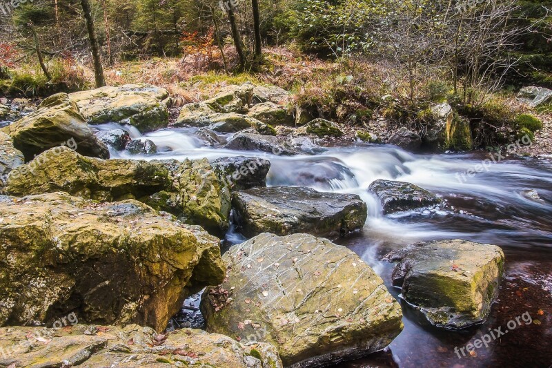 River Bach Water Flow Idyllic