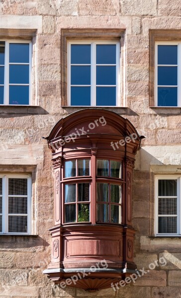 Architecture Chörlein Bay Window Historic Center Building