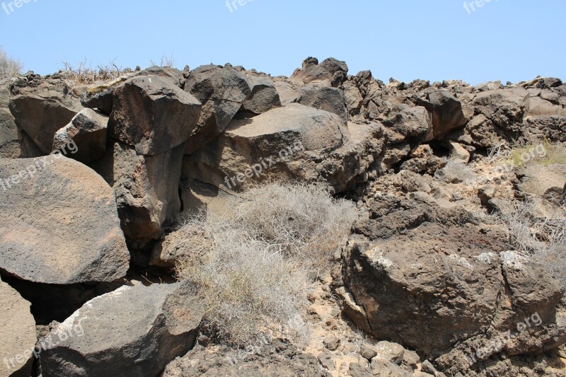 Rocks Lava Stone Volcanic Island