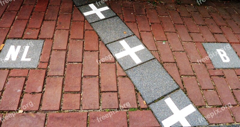 Street Border Belgium Netherlands The Kempen