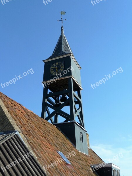 Church Tower Clock Belfry Weather Vane Dial