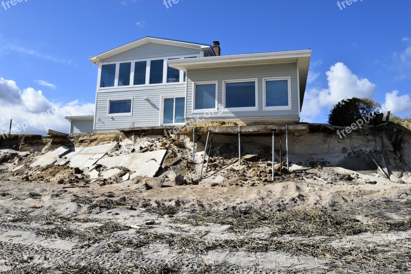 Beach Erosion Hurricane Matthew Damage Destruction Beach