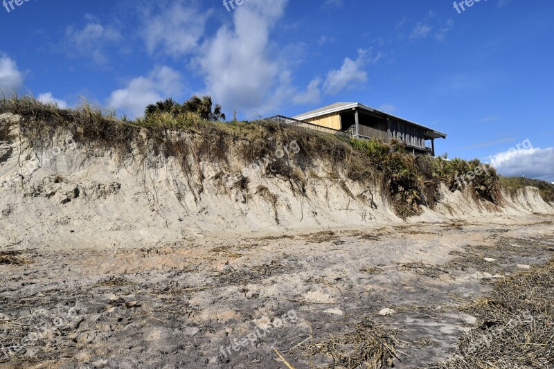 Beach Erosion Hurricane Matthew Damage Destruction Beach