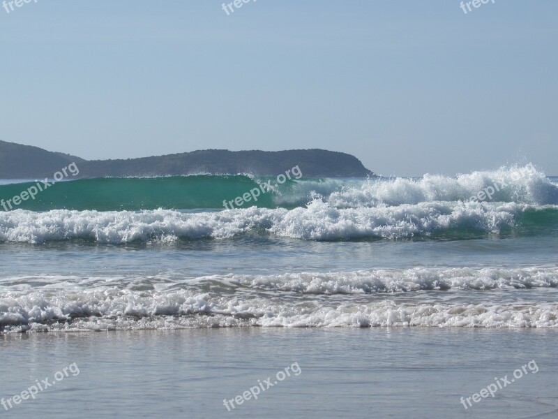 Mar Waves Rio De Janeiro Brazil Water